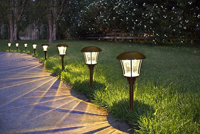 Smartyard Solar LED Pathway Lights - 8 pack