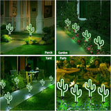 SunKite Cactus Solar Garden Stake Lights - Outdoor Waterproof Neon Lights for Garden, Yard, Lawn, Pathway, Patio | Lumora