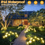 2PK 16LED Solar Garden Lights Outdoor, Mushroom Solar Lights Outdoor, IP65 Waterproof Firefly Light Outside Decor | Lumora