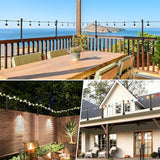 Suchtale Wall Mounted String Light Pole, Fence Extender with Clip and Bracket,Outdoor String Lights Hangers, Wall | Lumora