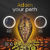 Solis Plus Outdoor Hanging Light -with Shepherd's Hook - Solar Lighting for Garden – with 8mm LED Décor Elegant | Lumora