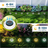 SOLPEX Solar Outdoor Ground Lights, 2 Lighting Models Deck Lights, Solar Powered Backyard Decor, IP67 Waterproof | Lumora
