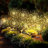 Solar Lights Outdoor, 120LED 8 Pack Fairy Garden Lights Decor for Outside Fireworks Lights Solar Powered for Yard | Lumora