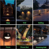 Low Voltage Landscape Deck Lights - 12V LED Outdoor Step Lights, Adjustable Warm White & Cool White, Waterproof | Lumora