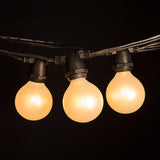 Hometown Evolution, Inc. White Pearl Outdoor Patio Globe String Lights (Commercial 100 Foot 80 Socket - G50 White | Lumora
