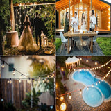 Festival Depot 25FT Patio String Lights with 25 Waterproof G40 Globe Bulbs (3 Spare) for Christmas Halloween, E12 | Lumora