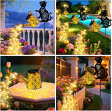 Solar Watering Can Lights, Cat Hanging Lantern Solar Lights Outdoor, Cat Lover Gifts for Mom Women Birthday | Lumora