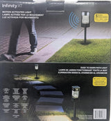 Infinity X1 Solar Path & Motion Security Lights (2-Pack) – 500 Lumens Motion Activated, 50 Lumens Dusk-to-Dawn | Lumora