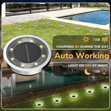 INCX Solar Ground Lights,16 Pack Solar Lights Outdoor Waterproof, Solar Garden Lights Landscape Lighting for Patio | Lumora