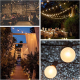 Hometown Evolution, Inc. White Pearl Outdoor Patio Globe String Lights (25 Foot, G50 White Pearl 2" Bulbs +1 Free | Lumora