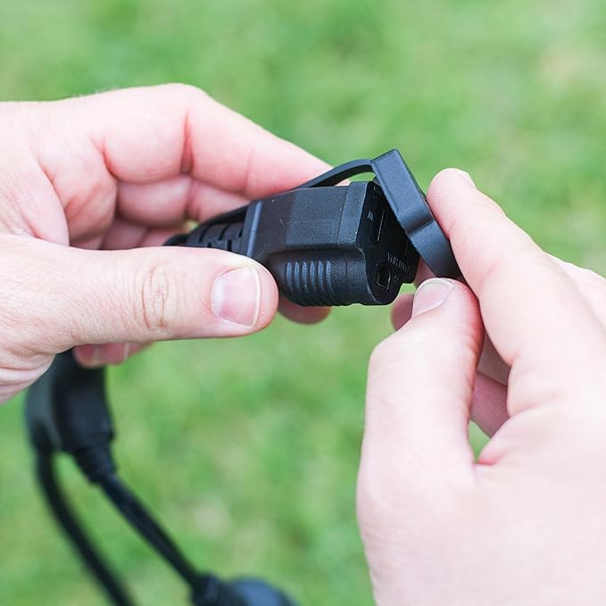 Enbrighten Vintage LED Café Lights with Oil-Rubbed Bronze Lens Shade, Outdoor String Lights, Black, 24ft, 12 Impact Resistant Lifetime Bulbs, Premium, Shatterproof, Weatherproof, Indoor/Outdoor, 43375