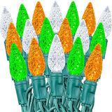 70 Light 24Ft St. Patrick’s Day Lights Commercial String Lights C6 LED Strawberry Faceted Bulb – | Lumora