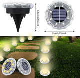 Solar Ground Lights 8 Pack Waterproof Outdoor Solar Lights for Yard Led Solar Garden Lights Bright Solar Powered | Lumora