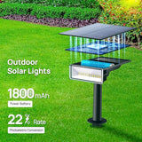 Consciot Solar Spot Lights Outdoor, 4 Pack, White, 600 Lumens, IP65 Waterproof, 6500K Daylight, Solar Landscape | Lumora