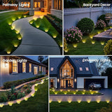 16 Pack Small Solar Ground Lights, Pathway Lights Waterproof, Outdoor Solar Light for Garden, Driveway, Walkway | Lumora