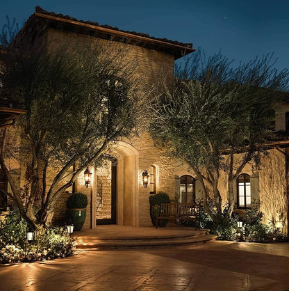John Timberland Marseille Rustic Industrial Outdoor Wall Light Fixture Veranda Bronze Scroll 21 1/2" Champagne Hammered Glass for Exterior House Porch Patio Outside Deck Garage Front Door Home
