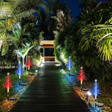 Baquler 2 Pcs Solar Christmas Tree Garden Stake Lights Outdoor Christmas Tree Lighted Yard Decorations Multicolor | Lumora