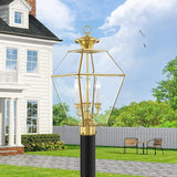 Livex Lighting 2384-02 Traditional Three Light Post-Top Lantern from Westover Collection Cast - Outdoor Path Light | Lumora