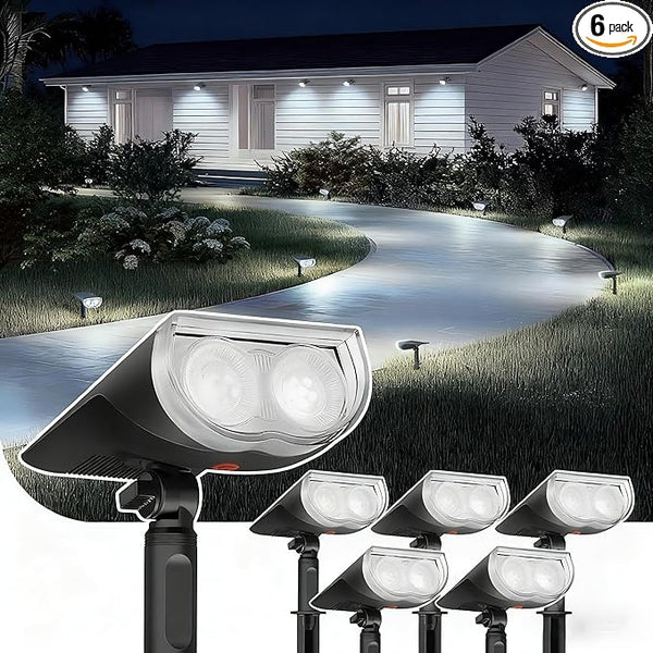Linkind Solar Lights Outdoor StarRayS, Bright Solar Spot Lights Outdoor, IP67 Waterproof Spotlights for Garden Yard | Lumora