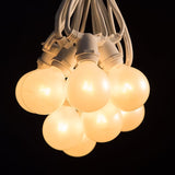 Hometown Evolution, Inc. White Pearl Outdoor Patio Globe String Lights (Commercial 25 Foot 20 Socket - G50 White | Lumora