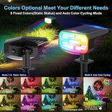 Color Changing Solar Spot Lights Outdoor Waterproof IP65,9 Lighting Modes Multicolor RGB Christmas Spotlight for | Lumora