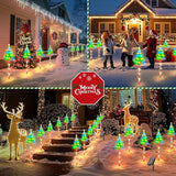 12 Pack Taller Solar Christmas Lights Outdoor with USB, Upgraded 10 Modes Christmas Tree Candy Cane Light with 204 | Lumora