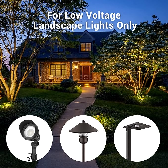 EDISHINE 20-Pack Low Voltage Wire Connector, Landscape Lighting Cable Connectors - Outdoor Security Flood Light | Lumora