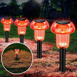 Easter Solar Pathway Lights Outdoor Decorative 4 Pack, Red LED Mushroom Solar Lights Outdoor Waterproof Solar | Lumora