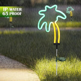 SunKite Coconut Solar Decorative Stake Lights - Outdoor Waterproof Neon Lights for Garden, Yard, Lawn, Pathway | Lumora