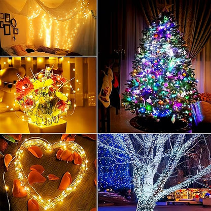 72ft 200LED Solar String Lights Outdoor with 8 Modes & Waterproof - Warm White Solar Fairy Lights for Garden, Patio, Yard, Wedding, Party Decor