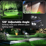 Flacchi Solar Lights Outdoor Waterproof - 2 Lighting Modes Solar Powered Garden Yard Spot Lights for Outside | Lumora