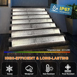 LED Solar Step Lights Waterproof Outdoor Stair Lights, Solar Deck Light Outdoor Decor IP67 Solar Decoration Light | Lumora