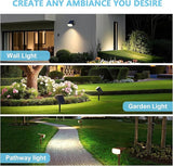 Solar Lights Outdoor Waterproof IP65,Auto On/Off, 2700K 2 Lighting Modes, Super Bright LED, Solar Powered Yard | Lumora