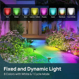 Linkind Solar Lights Outdoor Waterproof IP65, StarRay RGB Solar Spot Lights Outdoor, Color Changing Outdoor Solar | Lumora