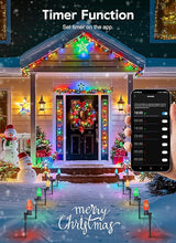 Brightown Smart C9 LED Christmas Lights Outdoor House, 50Ft 75 LED RGB Christmas Pathway Lights with 58 Preset | Lumora