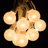 Hometown Evolution, Inc. White Pearl Outdoor Patio Globe String Lights (10 Foot, G40 White Pearl 1.6" Bulbs - White | Lumora