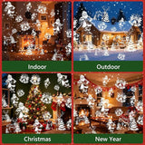 Christmas Projector Lights Outdoor, 3D Dynamic Christmas Light Projector Outdoor Christmas Lights, Landscape | Lumora