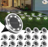 INCX Solar Ground Lights,16 Pack Solar Lights Outdoor Waterproof, Solar Garden Lights Landscape Lighting for Patio | Lumora