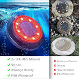 Flacchi Solar Ground Lights - Solar Powered Lights Outdoor Solar Disk Light Waterproof Landscape Light for Patio | Lumora