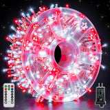 Christmas Lights 600 LED 98FT, Waterproof Outdoor String Lights with Remote and Timer, 8 Modes Dimmable Fairy | Lumora