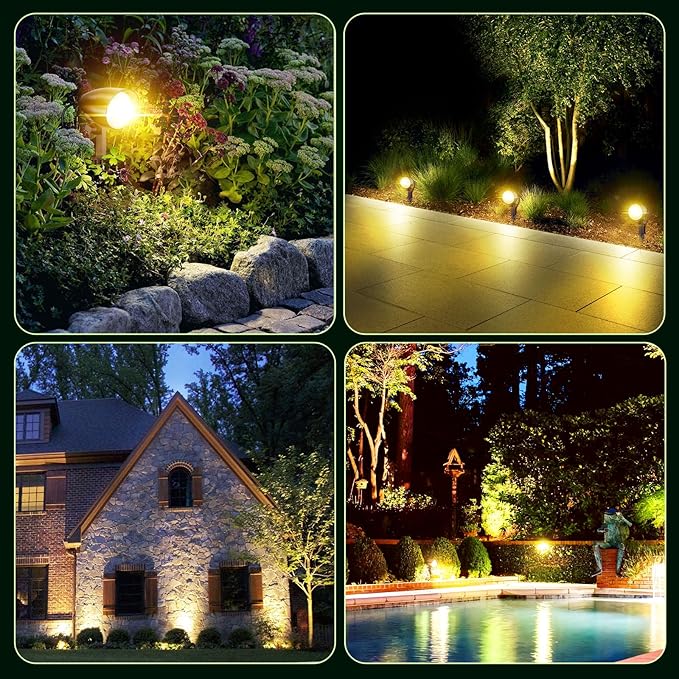 ZZXX 20W Outdoor Spotlight LED Landscape Lighting 120V Pathway Lights IP66 Waterproof Aluminum Yard Spot Lights | Lumora
