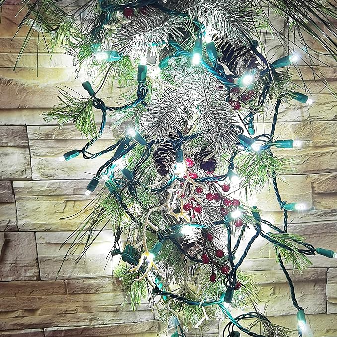 Christmas Lights LED Commercial Mini LED String Lights, 120V UL, Green Wire Xmas Lights for Indoor & Outdoor Use | Lumora