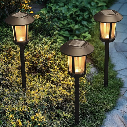 Solar Yard 5-Pack Solar Pathway Lights Outdoor, Solar Powered Garden Lights Waterproof, Auto On/Off Powered Landscape Lighting for Pathway, Porch, Walkway, Driveway