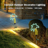SunKite Coconut Solar Decorative Stake Lights - Outdoor Waterproof Neon Lights for Garden, Yard, Lawn, Pathway | Lumora