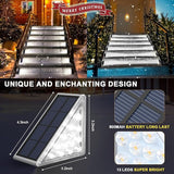LED Solar Step Lights Waterproof Outdoor Stair Lights, Solar Deck Light Outdoor Decor IP67 Solar Decoration Light | Lumora