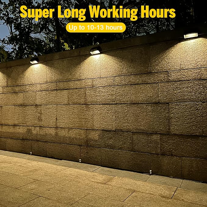 Solar Lights Outdoor, RGB 8 Colors, Dusk to Dawn Deck Light, Solar Deck Lights for Outside IP65 Waterproof | Lumora