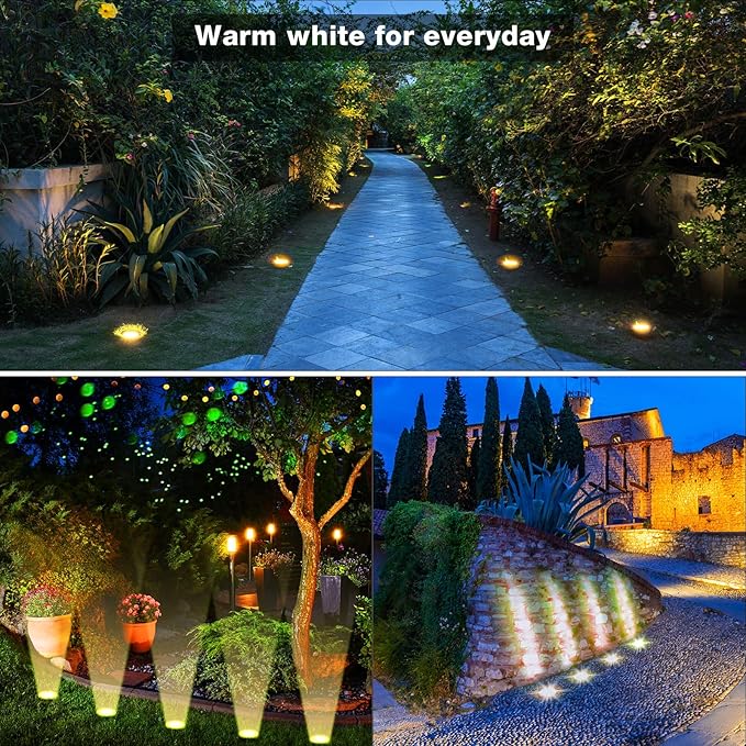 Yahenda 16 Sets Low Voltage Landscape Lights 5W LED Warm White Outdoor Waterproof Deck Lights with Connectors | Lumora