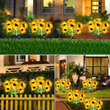 Solar Garden Lights - Solar Sunflower Outdoor Decorative Stake Lights Waterproof, Updated 60 LED Solar Flower | Lumora