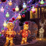 10 Pcs Christmas C9 Solar Light Bulbs Jumbo Hanging LED Light Bulb with Clip Waterproof Outdoor Garden Hanging | Lumora