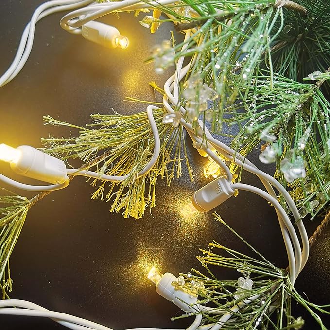 Christmas Lights 50 LED 17FT Commercial Mini LED String Lights, 120V UL, White Wire Xmas Lights for Indoor & | Lumora